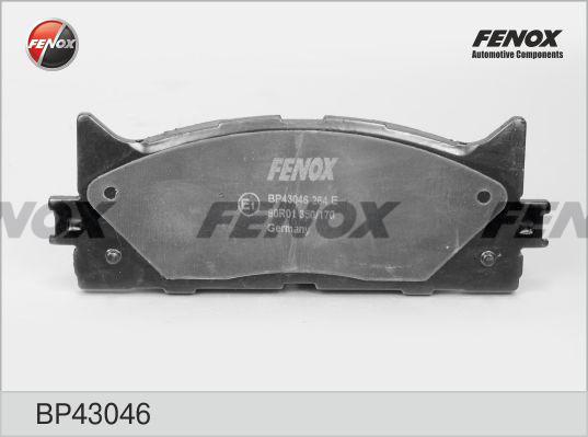 Fenox BP43046 - Комплект спирачно феродо, дискови спирачки vvparts.bg
