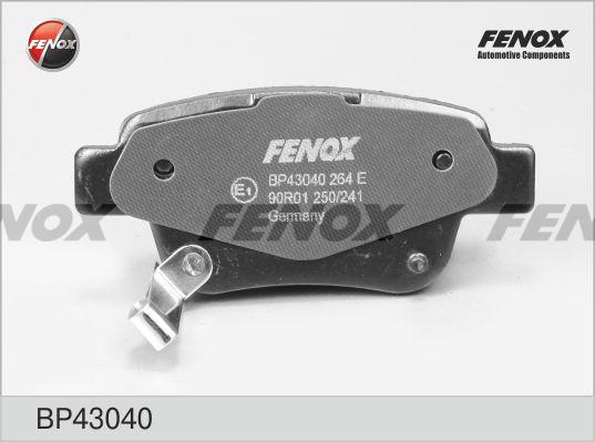 Fenox BP43040 - Комплект спирачно феродо, дискови спирачки vvparts.bg