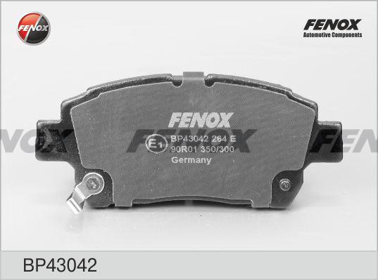 Fenox BP43042 - Комплект спирачно феродо, дискови спирачки vvparts.bg