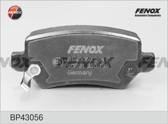 Fenox BP43056 - Комплект спирачно феродо, дискови спирачки vvparts.bg