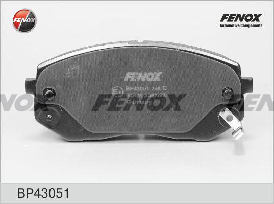 Fenox BP43051 - Комплект спирачно феродо, дискови спирачки vvparts.bg