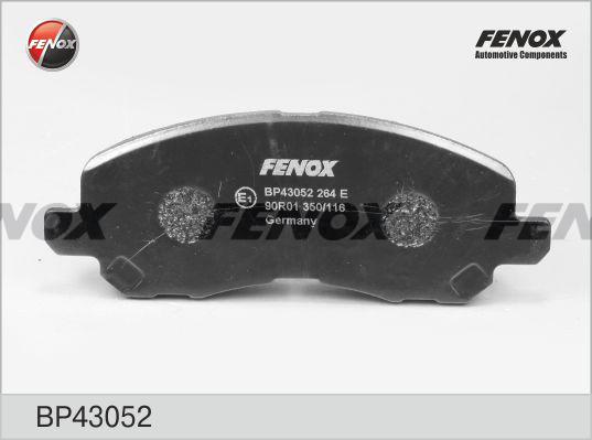 Fenox BP43052 - Комплект спирачно феродо, дискови спирачки vvparts.bg