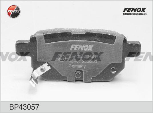 Fenox BP43057 - Комплект спирачно феродо, дискови спирачки vvparts.bg