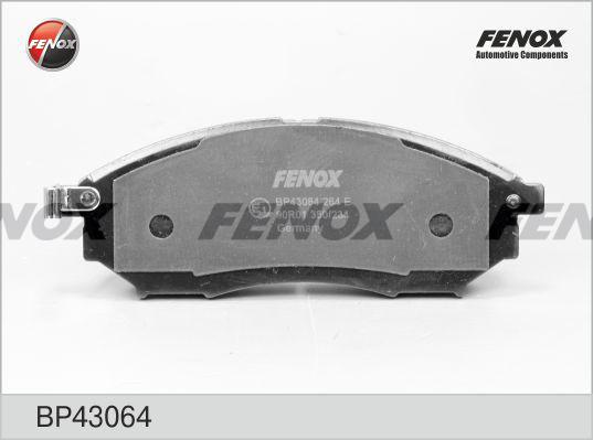 Fenox BP43064 - Комплект спирачно феродо, дискови спирачки vvparts.bg