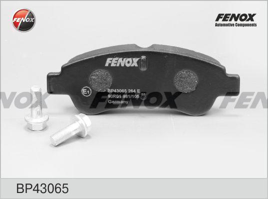 Fenox BP43065 - Комплект спирачно феродо, дискови спирачки vvparts.bg