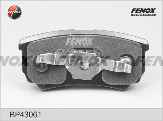 Fenox BP43061 - Комплект спирачно феродо, дискови спирачки vvparts.bg