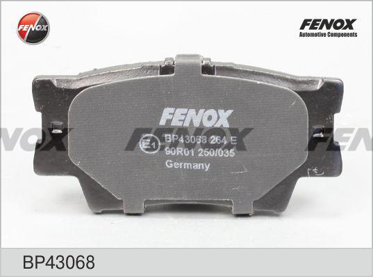 Fenox BP43068 - Комплект спирачно феродо, дискови спирачки vvparts.bg