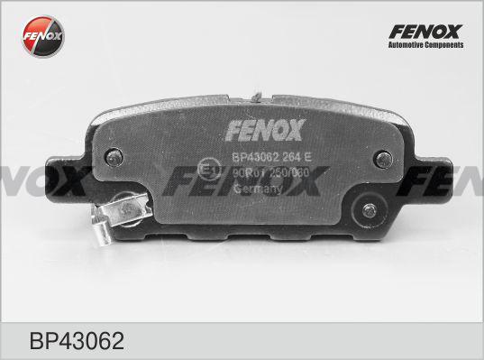 Fenox BP43062 - Комплект спирачно феродо, дискови спирачки vvparts.bg