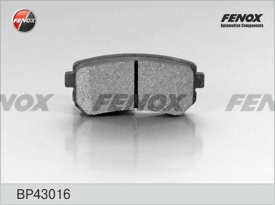 Fenox BP43016 - Комплект спирачно феродо, дискови спирачки vvparts.bg