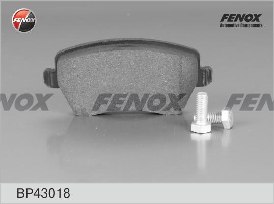 Fenox BP43018 - Комплект спирачно феродо, дискови спирачки vvparts.bg