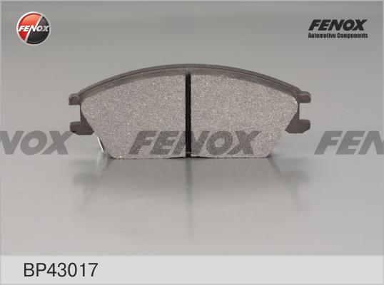 Fenox BP43017 - Комплект спирачно феродо, дискови спирачки vvparts.bg
