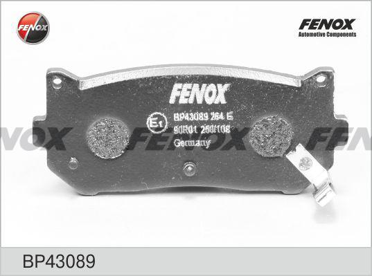 Fenox BP43089 - Комплект спирачно феродо, дискови спирачки vvparts.bg