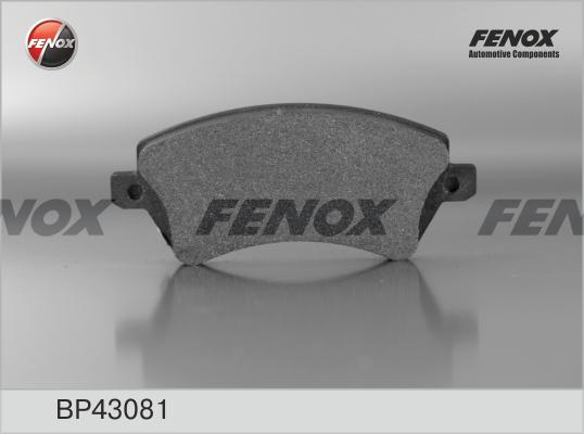 Fenox BP43081 - Комплект спирачно феродо, дискови спирачки vvparts.bg