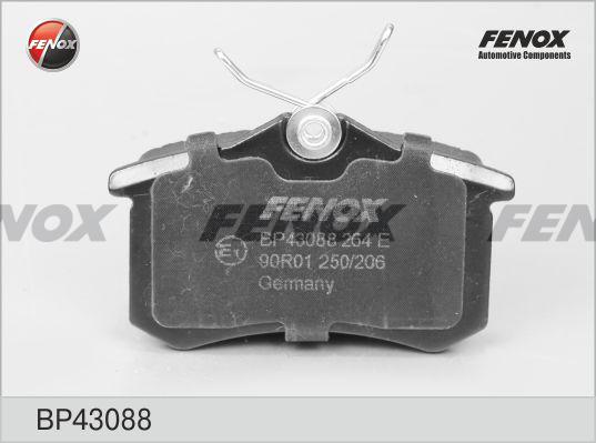 Fenox BP43088 - Комплект спирачно феродо, дискови спирачки vvparts.bg