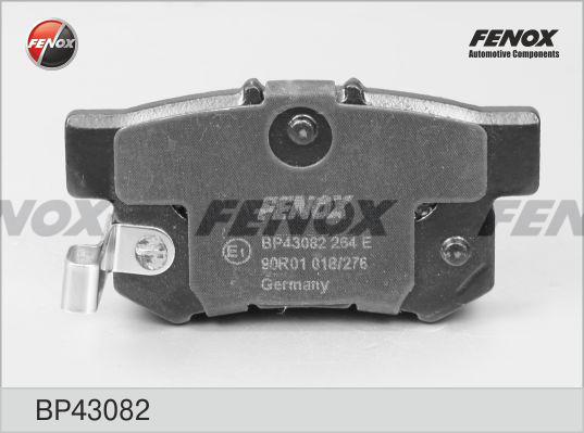 Fenox BP43082 - Комплект спирачно феродо, дискови спирачки vvparts.bg