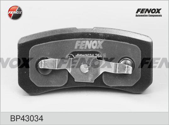 Fenox BP43034 - Комплект спирачно феродо, дискови спирачки vvparts.bg