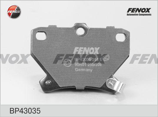 Fenox BP43035 - Комплект спирачно феродо, дискови спирачки vvparts.bg