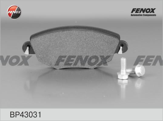 Fenox BP43031 - Комплект спирачно феродо, дискови спирачки vvparts.bg