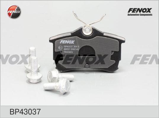Fenox BP43037 - Комплект спирачно феродо, дискови спирачки vvparts.bg