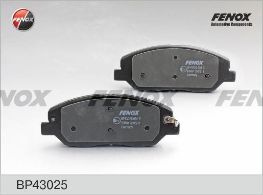 Fenox BP43025 - Комплект спирачно феродо, дискови спирачки vvparts.bg