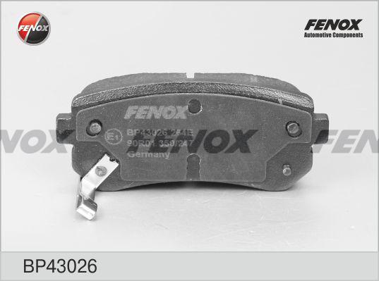 Fenox BP43026 - Комплект спирачно феродо, дискови спирачки vvparts.bg