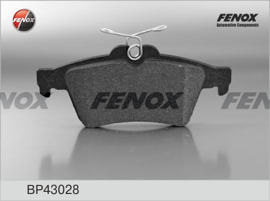 Fenox BP43028 - Комплект спирачно феродо, дискови спирачки vvparts.bg