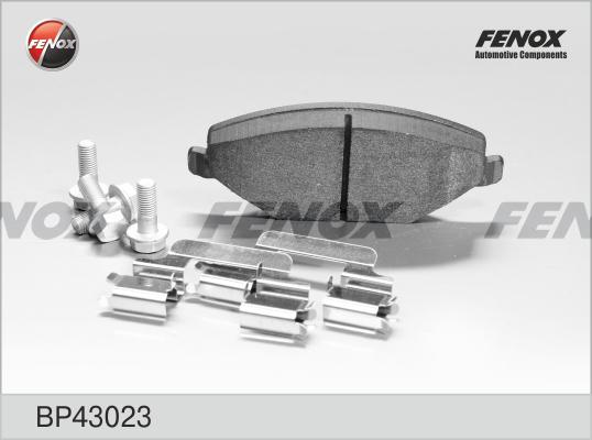 Fenox BP43023 - Комплект спирачно феродо, дискови спирачки vvparts.bg