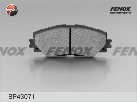 Fenox BP43071 - Комплект спирачно феродо, дискови спирачки vvparts.bg