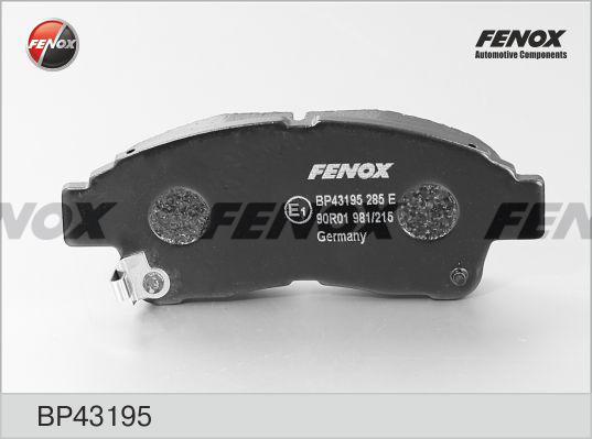 Fenox BP43195 - Комплект спирачно феродо, дискови спирачки vvparts.bg