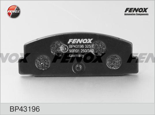 Fenox BP43196 - Комплект спирачно феродо, дискови спирачки vvparts.bg