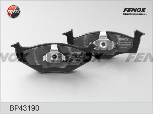 Fenox BP43190 - Комплект спирачно феродо, дискови спирачки vvparts.bg