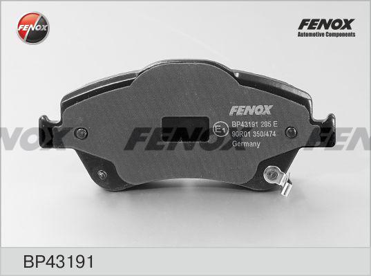 Fenox BP43191 - Комплект спирачно феродо, дискови спирачки vvparts.bg