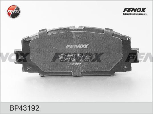 Fenox BP43192 - Комплект спирачно феродо, дискови спирачки vvparts.bg