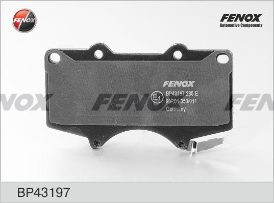 Fenox BP43197 - Комплект спирачно феродо, дискови спирачки vvparts.bg