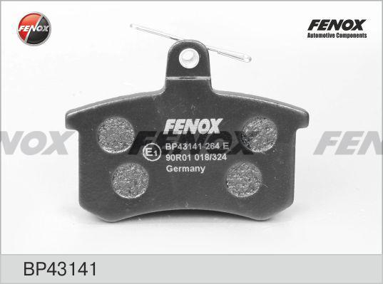 Fenox BP43141 - Комплект спирачно феродо, дискови спирачки vvparts.bg