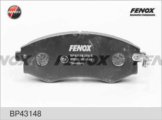 Fenox BP43148 - Комплект спирачно феродо, дискови спирачки vvparts.bg