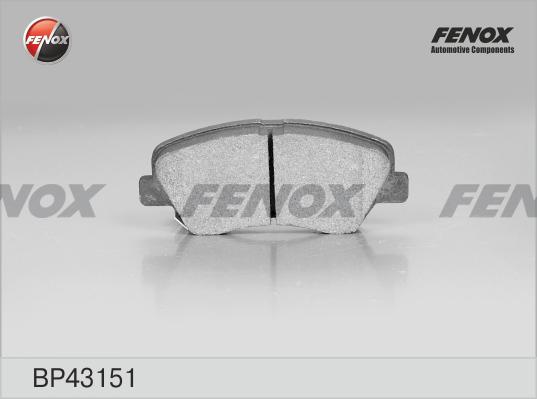 Fenox BP43151 - Комплект спирачно феродо, дискови спирачки vvparts.bg