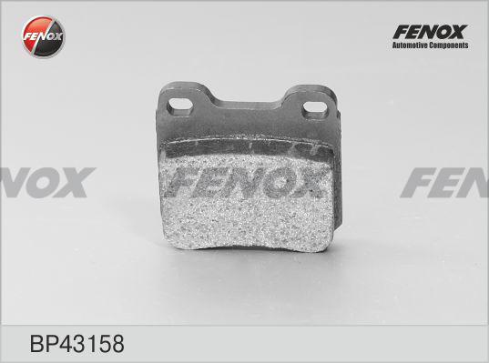 Fenox BP43158 - Комплект спирачно феродо, дискови спирачки vvparts.bg
