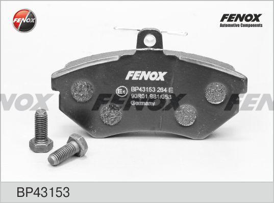 Fenox BP43153 - Комплект спирачно феродо, дискови спирачки vvparts.bg