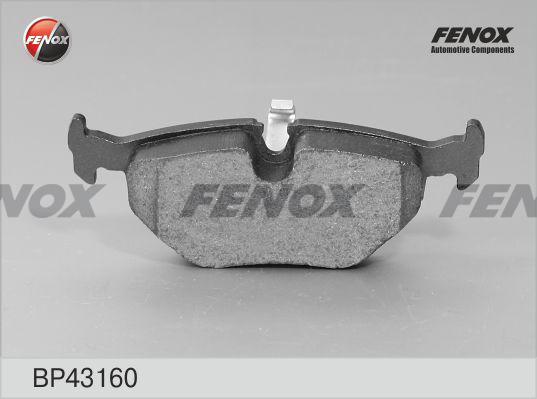 Fenox BP43160 - Комплект спирачно феродо, дискови спирачки vvparts.bg