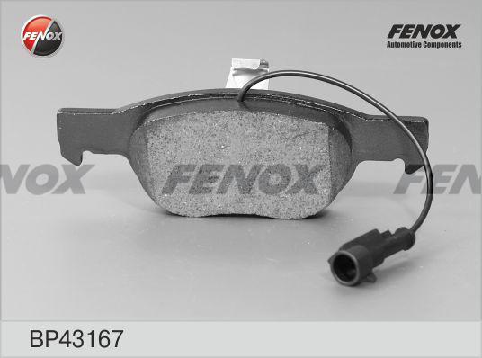 Fenox BP43167 - Комплект спирачно феродо, дискови спирачки vvparts.bg