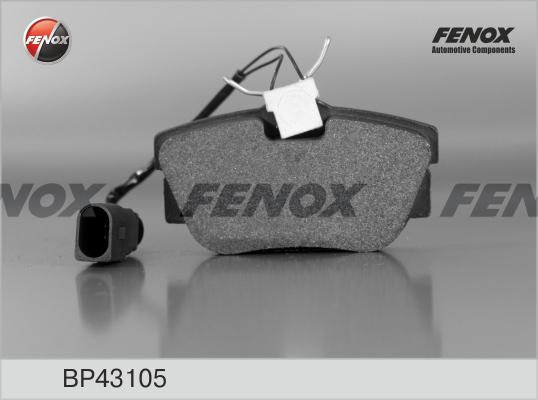 Fenox BP43105 - Комплект спирачно феродо, дискови спирачки vvparts.bg