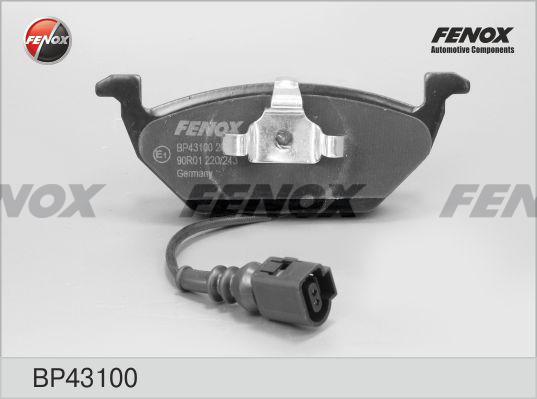 Fenox BP43100 - Комплект спирачно феродо, дискови спирачки vvparts.bg