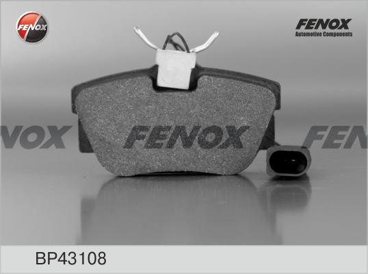 Fenox BP43108 - Комплект спирачно феродо, дискови спирачки vvparts.bg