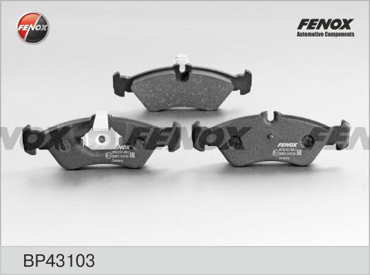 Fenox BP43103 - Комплект спирачно феродо, дискови спирачки vvparts.bg