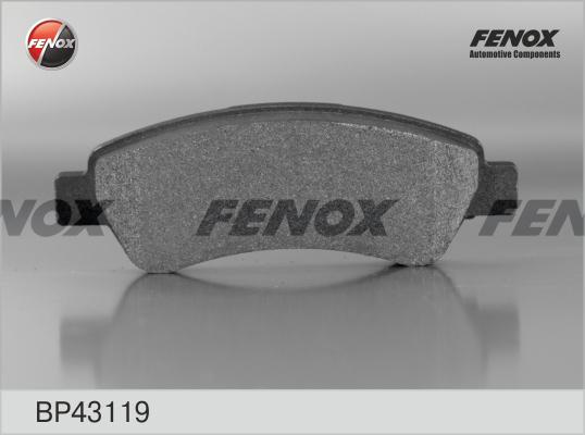 Fenox BP43119 - Комплект спирачно феродо, дискови спирачки vvparts.bg
