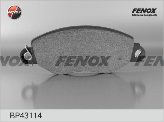 Fenox BP43114 - Комплект спирачно феродо, дискови спирачки vvparts.bg