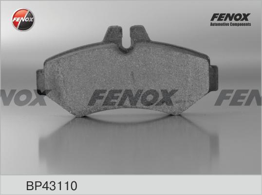 Fenox BP43110 - Комплект спирачно феродо, дискови спирачки vvparts.bg