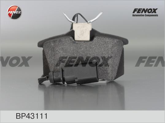 Fenox BP43111 - Комплект спирачно феродо, дискови спирачки vvparts.bg