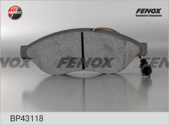 Fenox BP43118 - Комплект спирачно феродо, дискови спирачки vvparts.bg